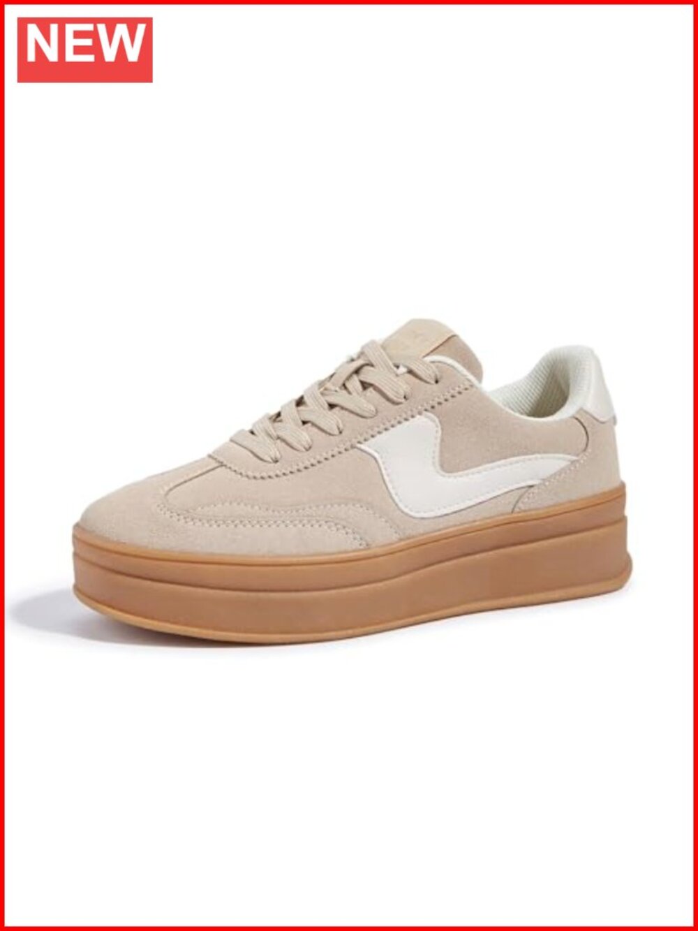 Platform Fashion Sneakers Women Athletic Walking Shoes with Thick Sole,